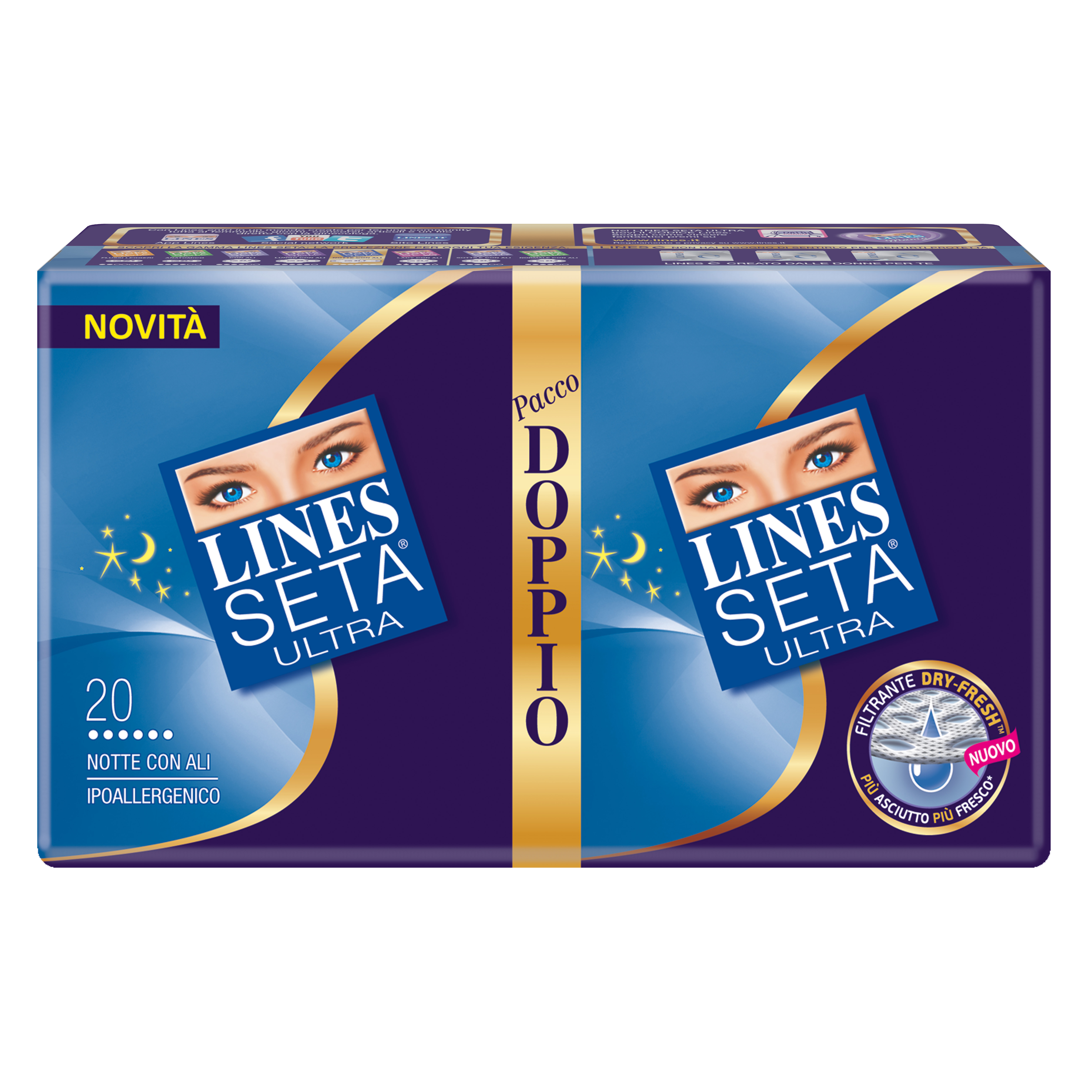 Lines seta ultra notte 20 pezzi