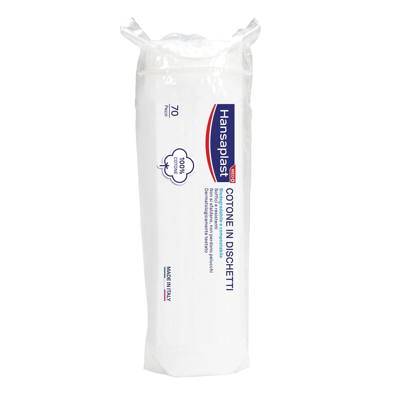 Cotone idrofilo hansaplast carres 70 pezzi pretagliati