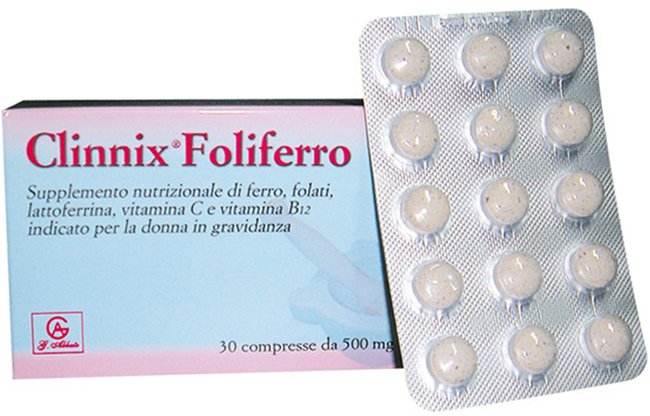 Clinderm Foliferro 30compresse 500mg