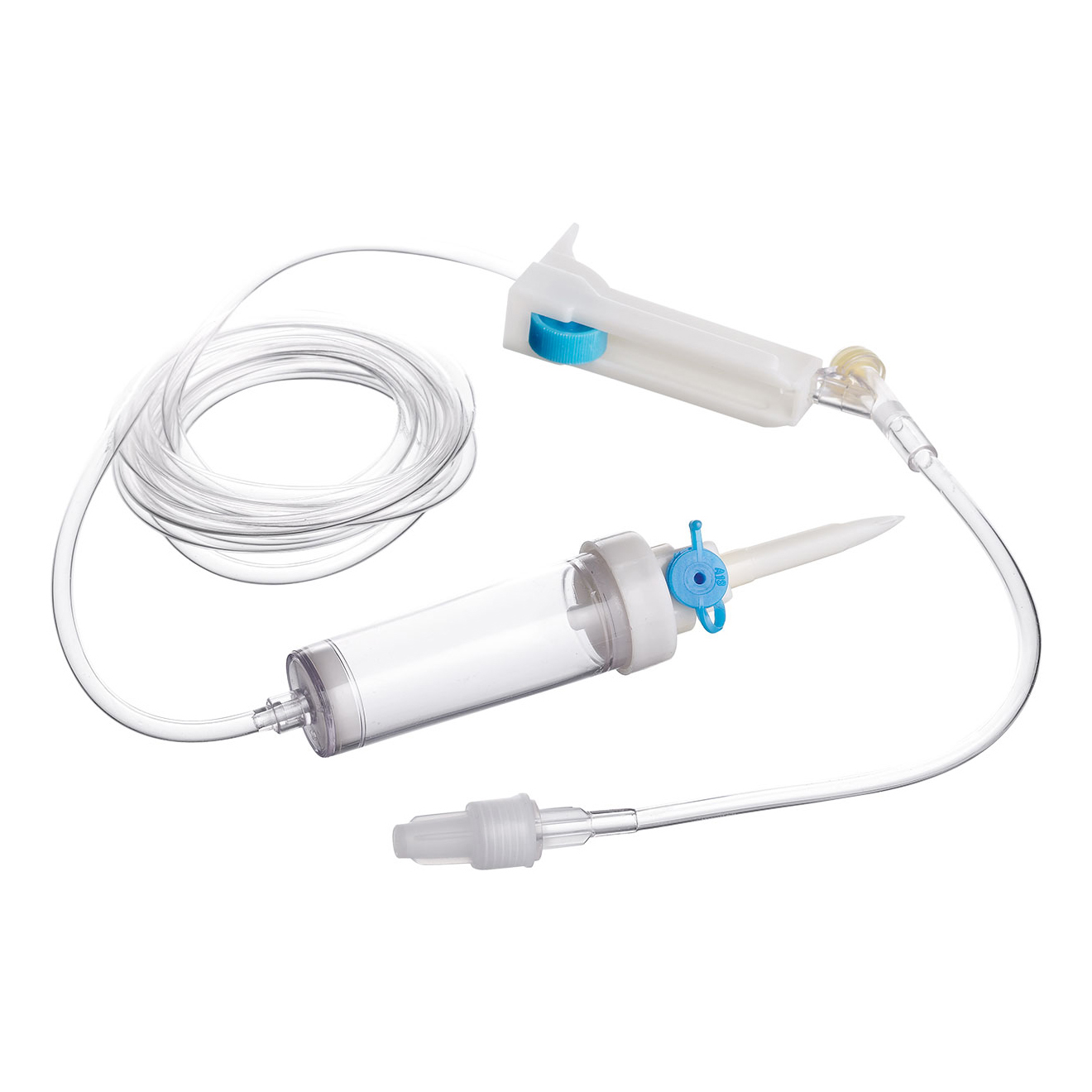 Deflussore sterile senza lattice a due vie con raccordo luer