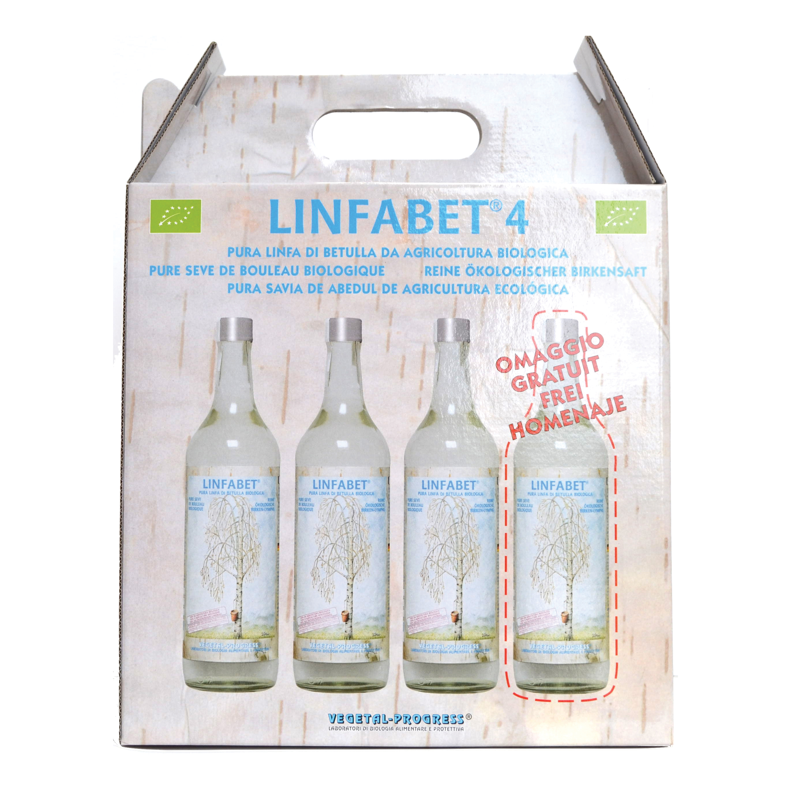 Linfabet Linfa Di Betulla Bio 4 x 700 ml
