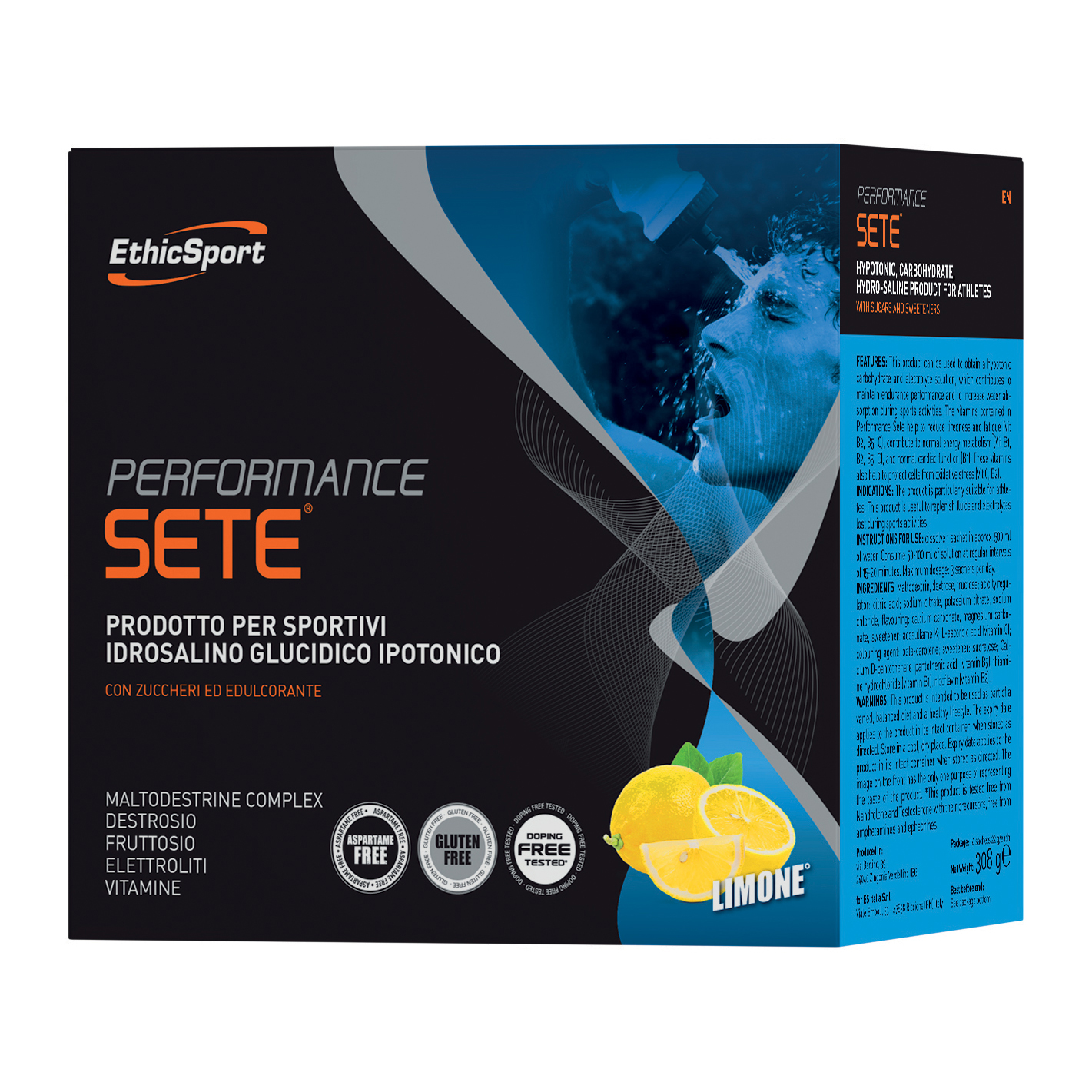 Ethicsport performance sete limone 14 bustine