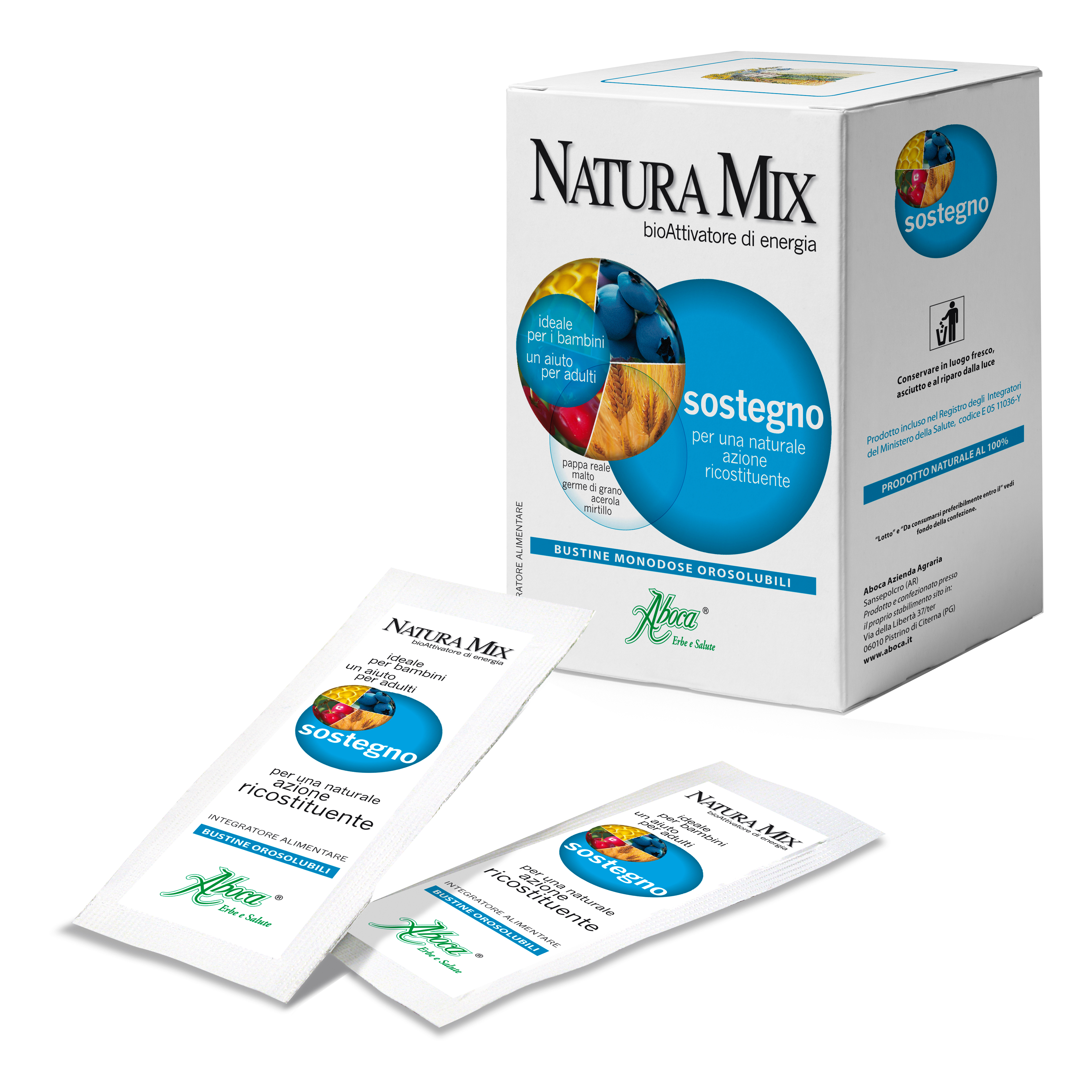 Natura mix sostegno 20 bustine oro solubili