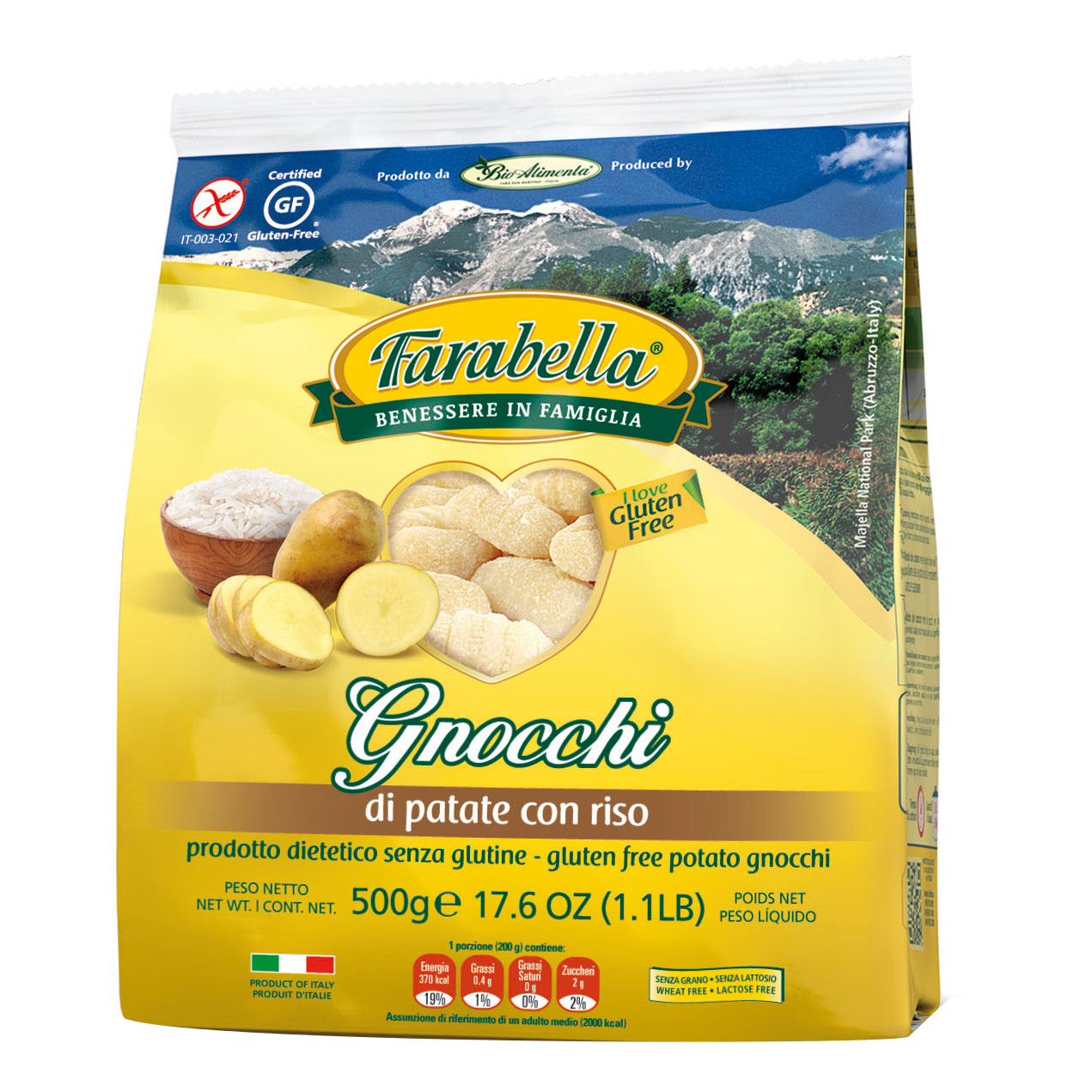 Farabella gnocc.pat.riso 500g