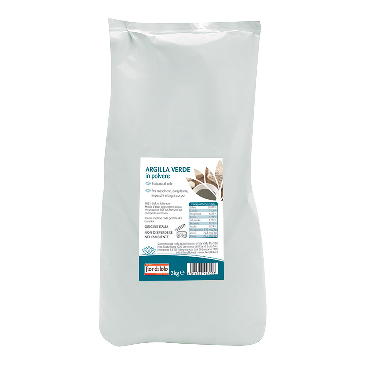 Argilla in polvere essicata al sole 3 kg