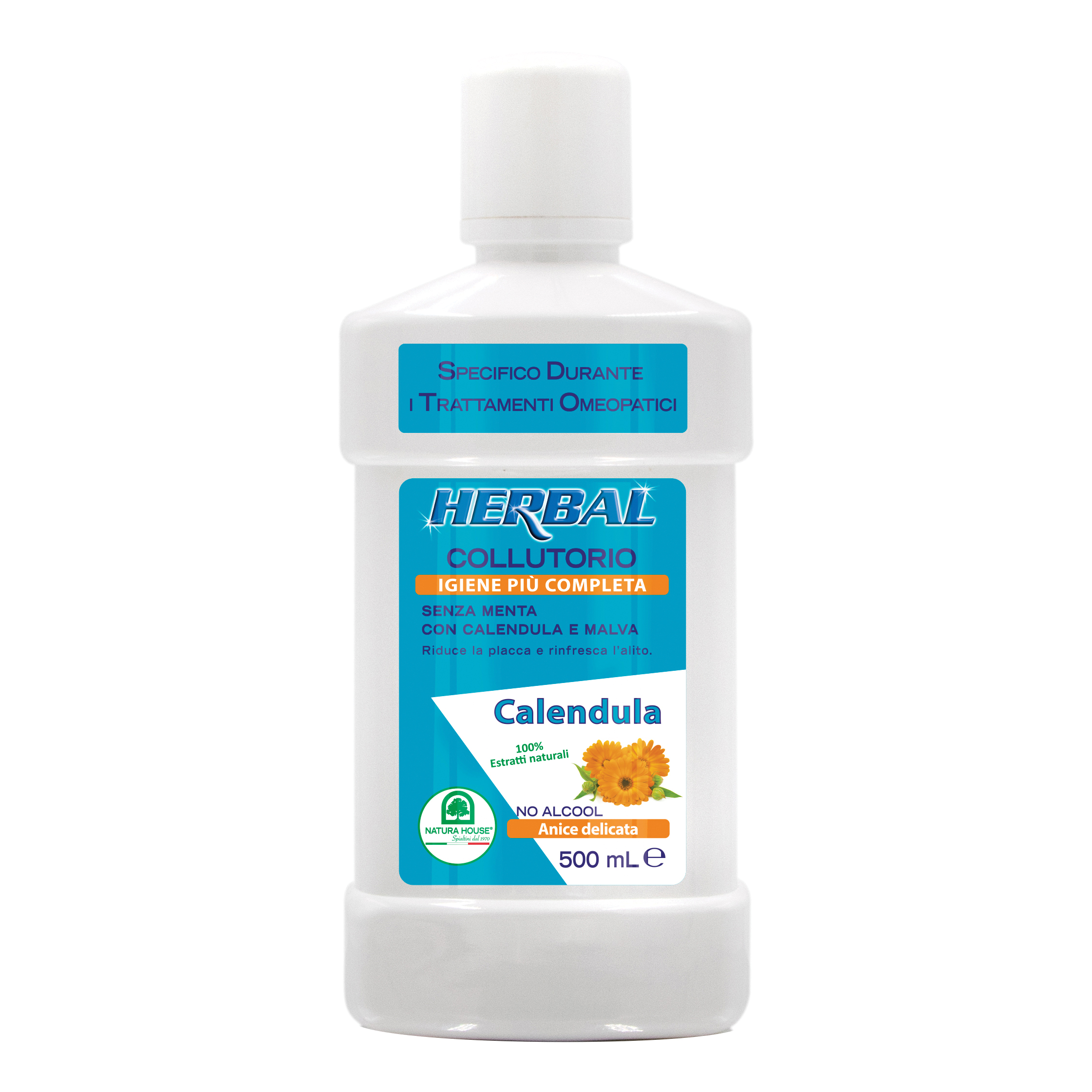 Herbal collutorio calendula e malva 500 ml