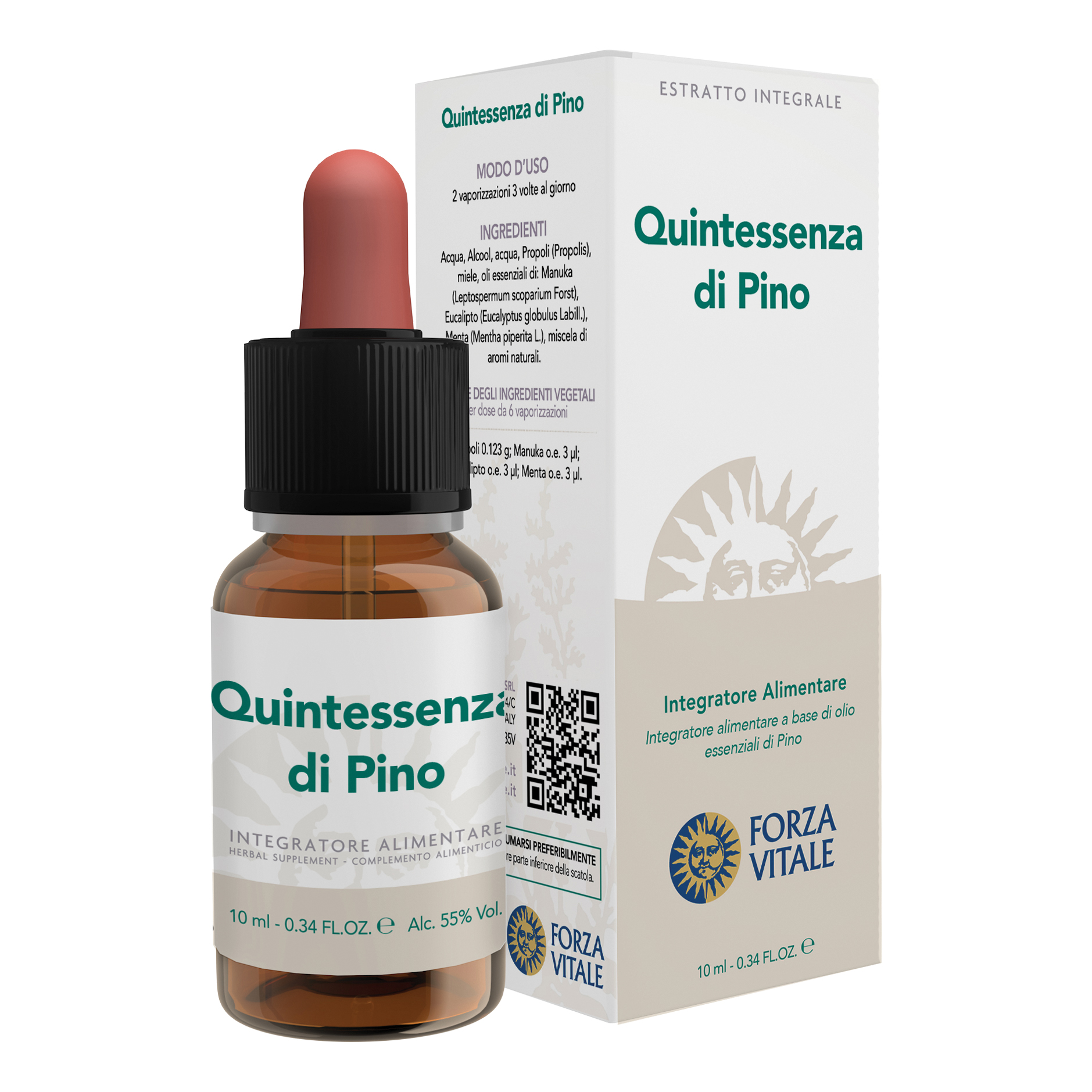 Forza Vitale Ecosol Quintessenza Di Pino Gocce 10 Ml