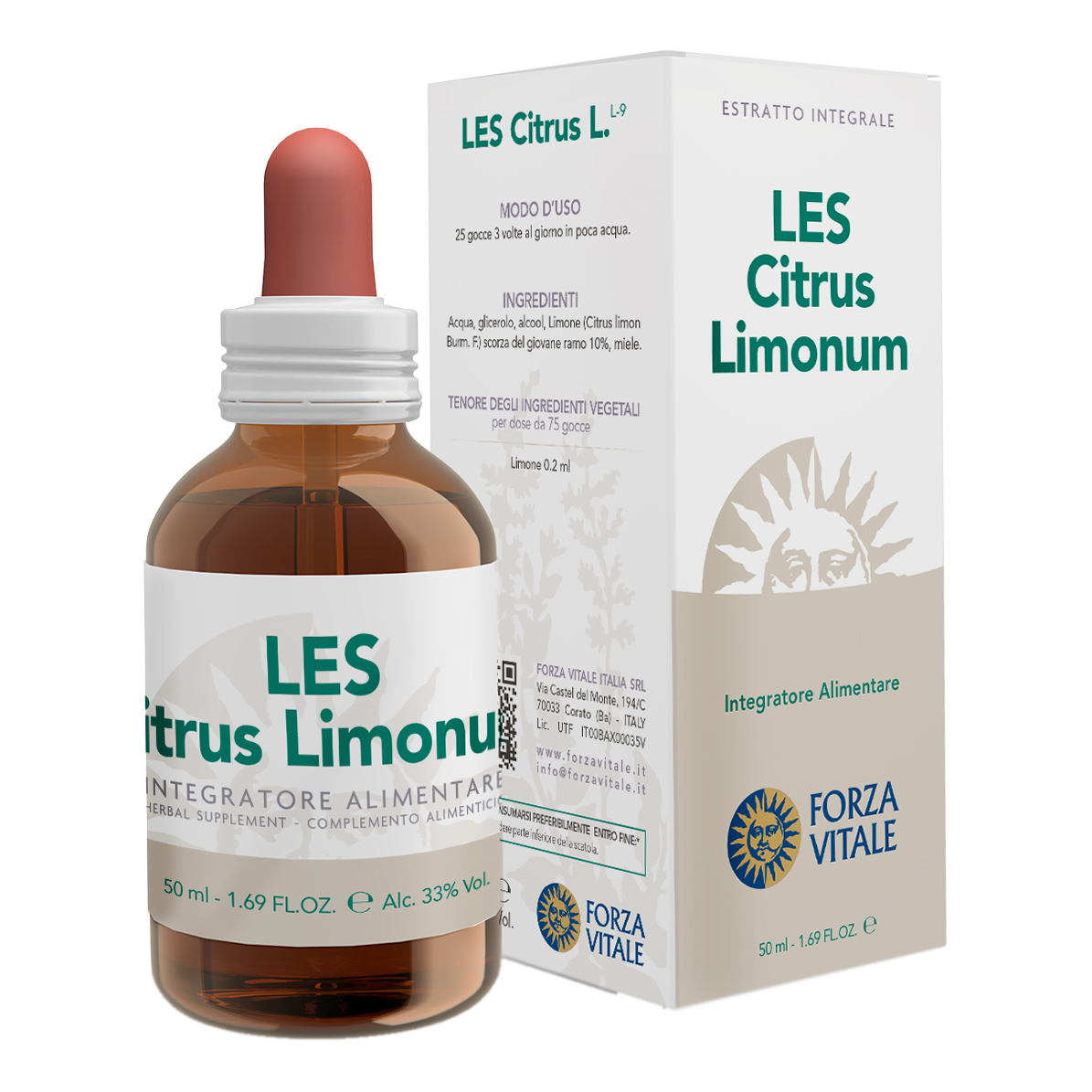 Forza Vitale Italia Srl Les Citrus Limonum Gocce 50 Ml