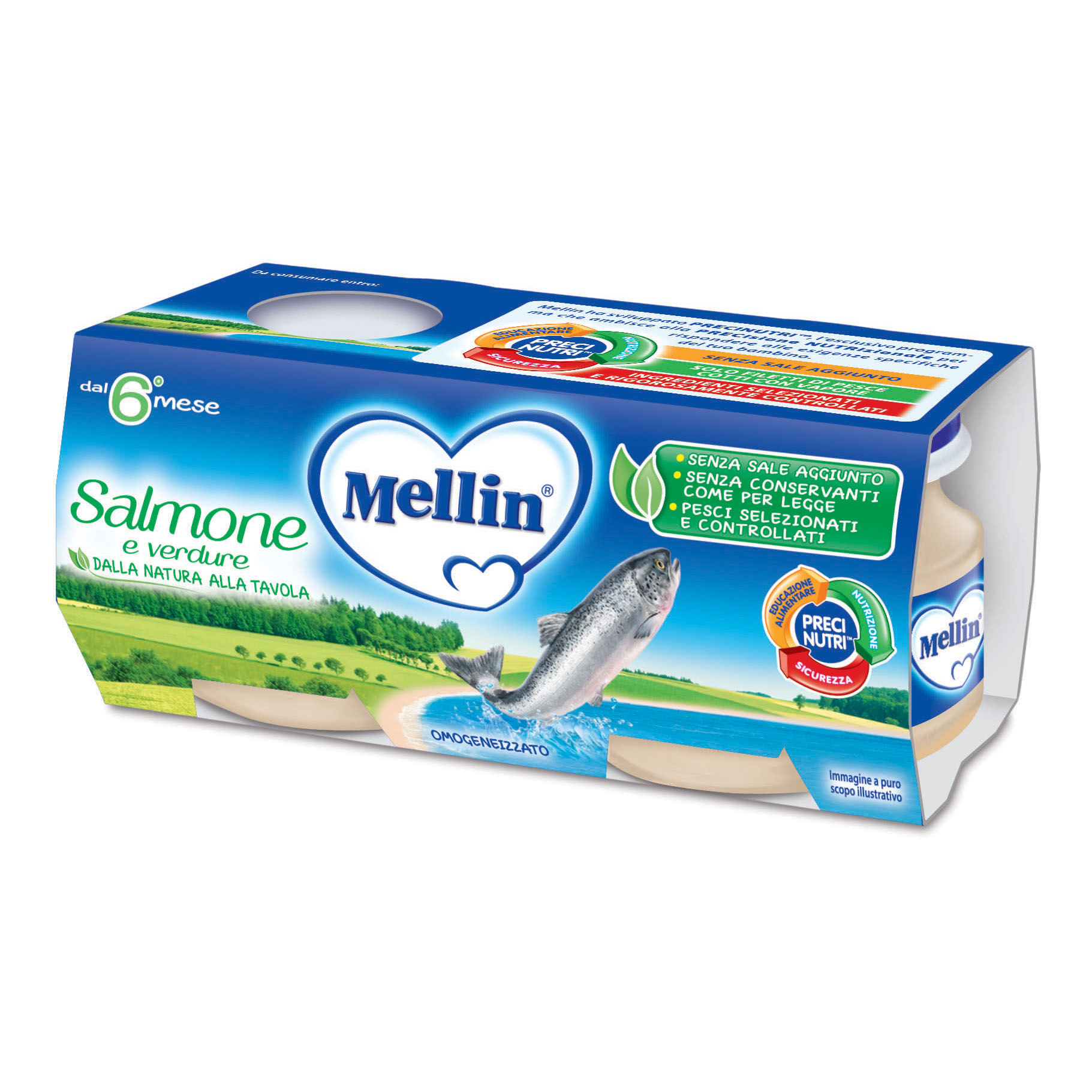 Mellin omog salmone 2x80g