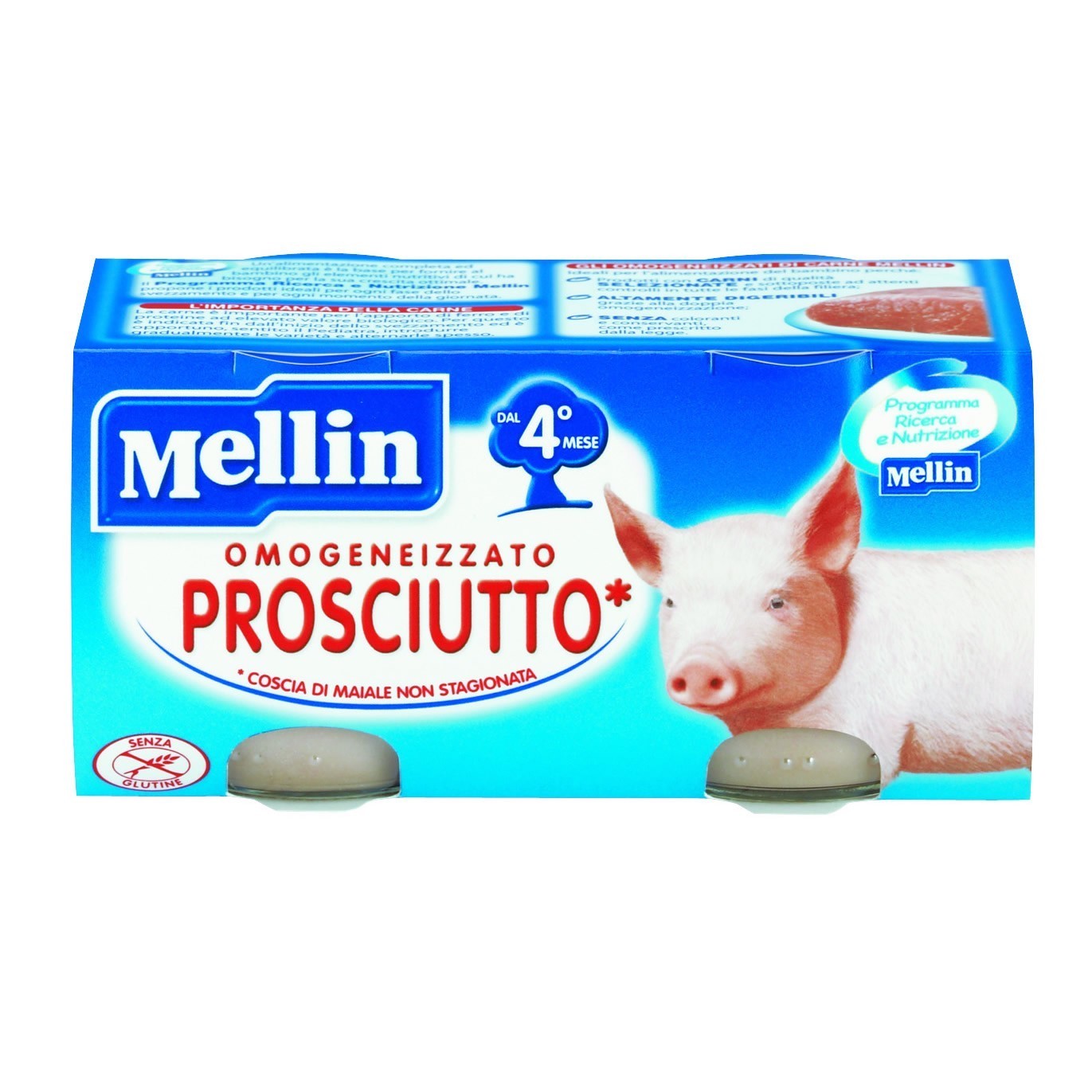 Mellin omog prosciutto 2x80g