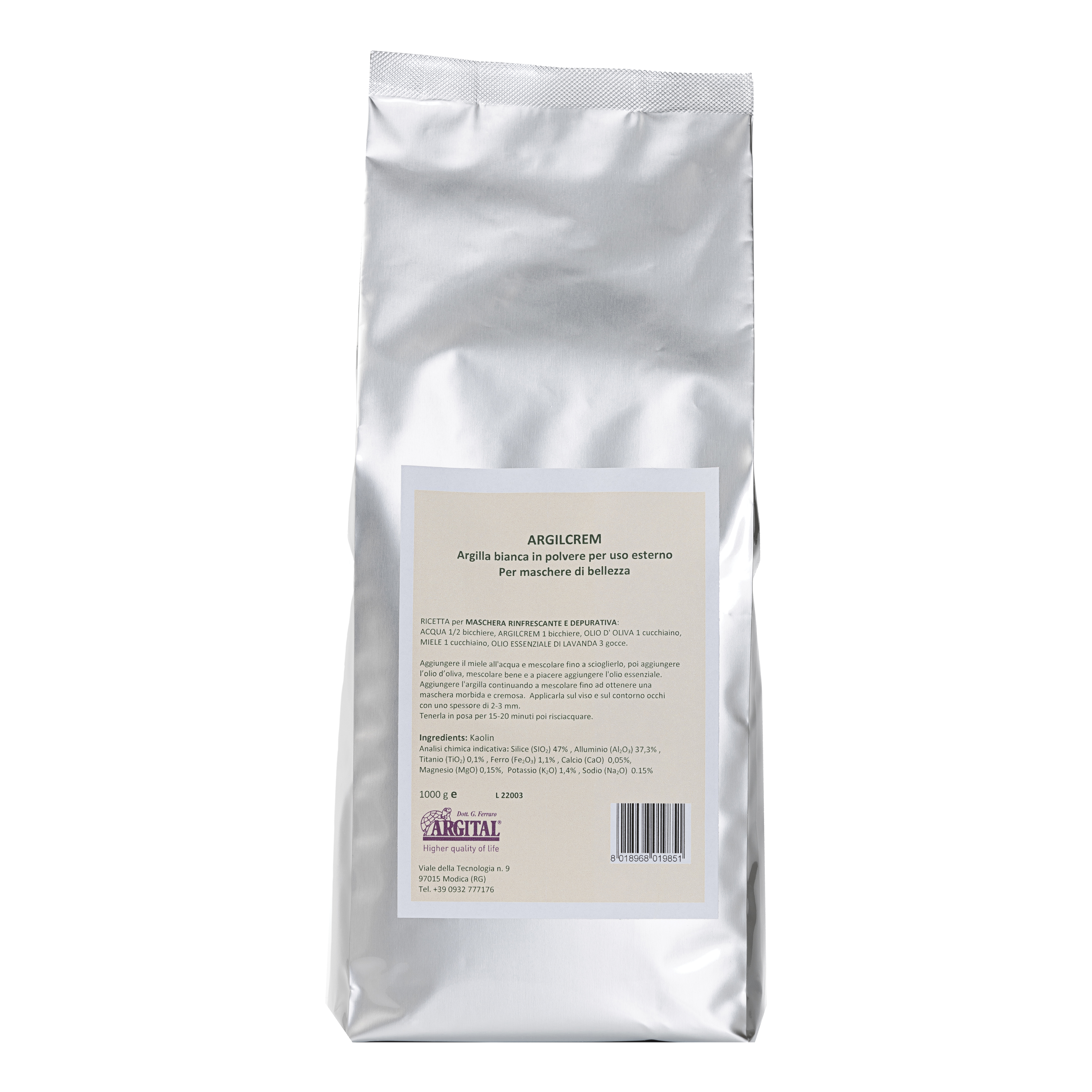 Argilla bianca 1000 g