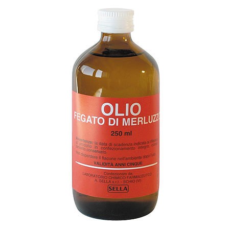 Olio fegato merluzzo soluzione 250 ml