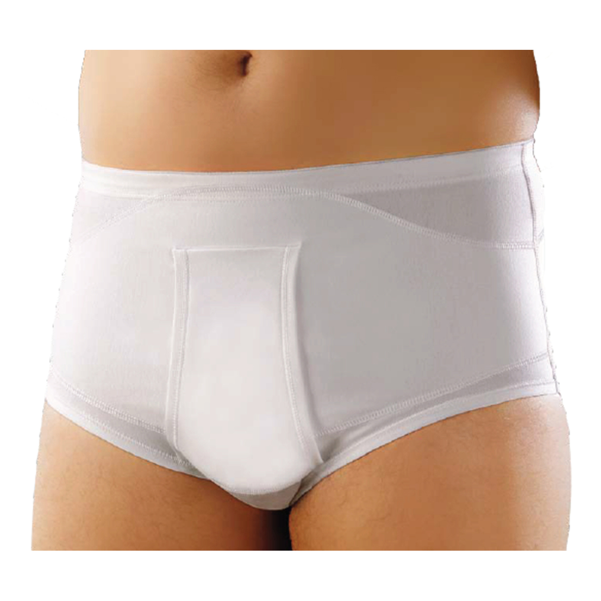 Orione 510 slip uomo contenitivo aperto in cotone bianco 3