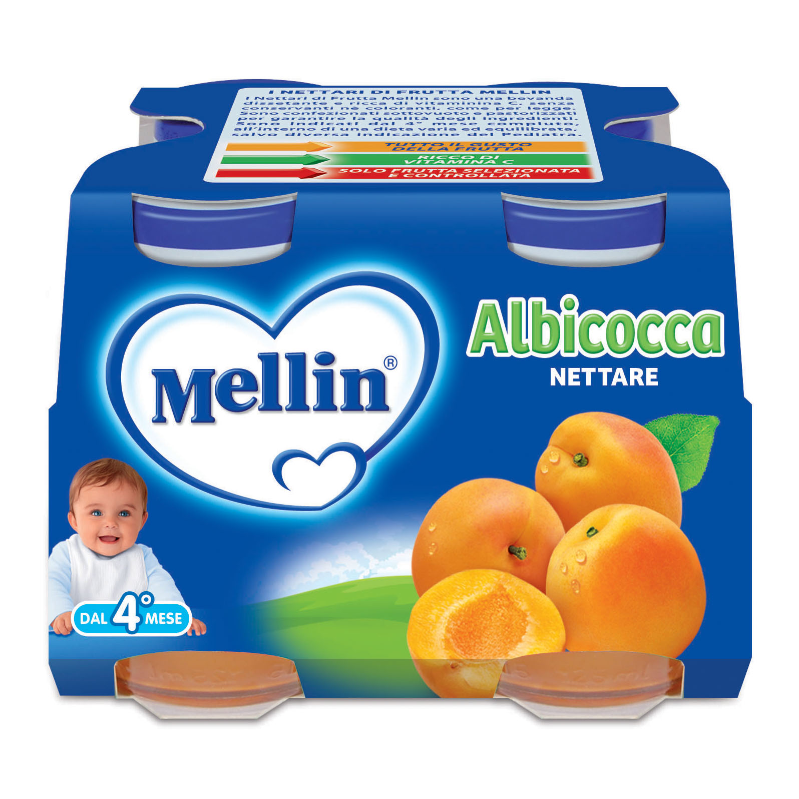 Mellin nettare alb 4x125ml