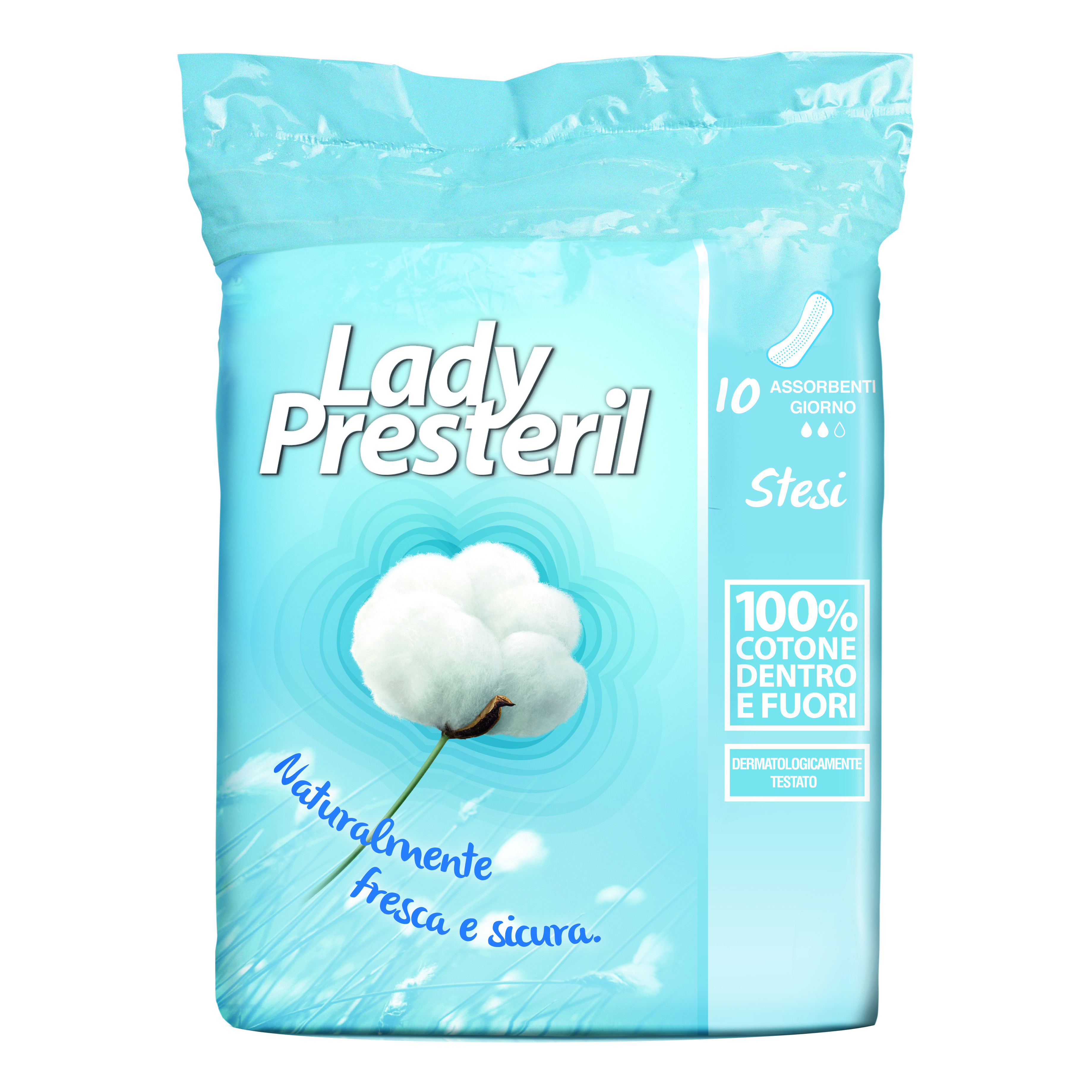 Lady presteril assorbente giorno 10 pezzi
