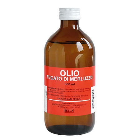 Olio fegato merluzzo soluzione 500 ml