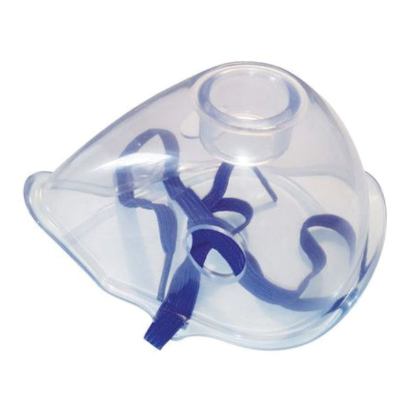 Mascherina adulti tipo 2 in pvc morbido. ricambio in plastica per aerosolterapia