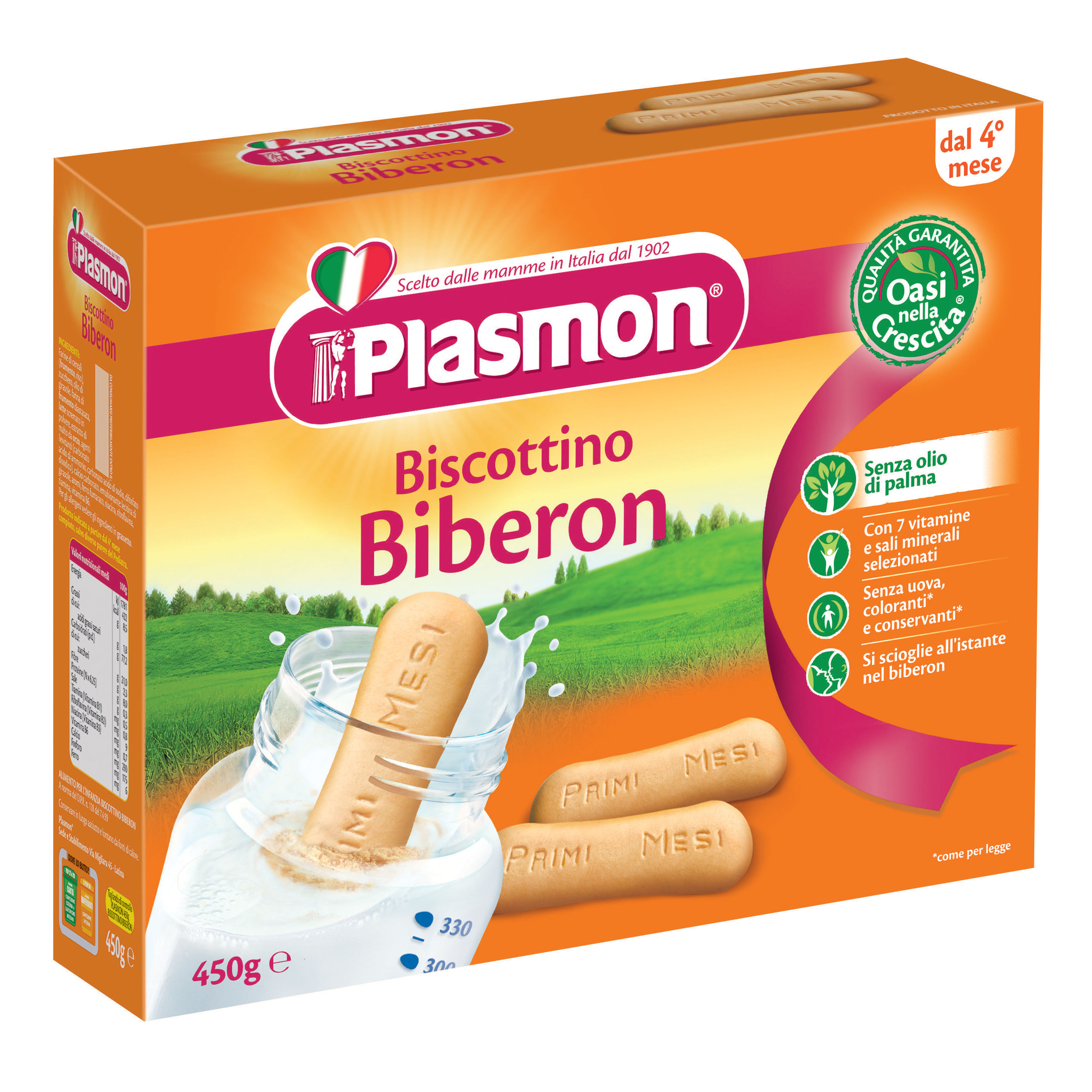 Plasmon biscotto biberon 450g