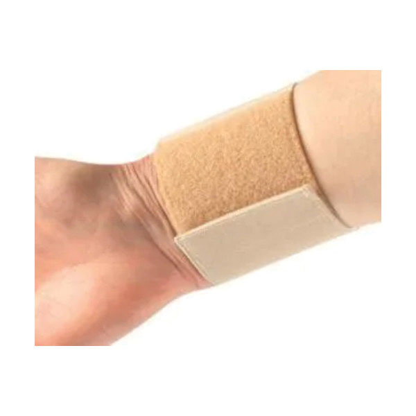Polsiera elastica regolabile misura 2 con sistema di fissaggio a strappo altezza 6,5cm 2 pezzi