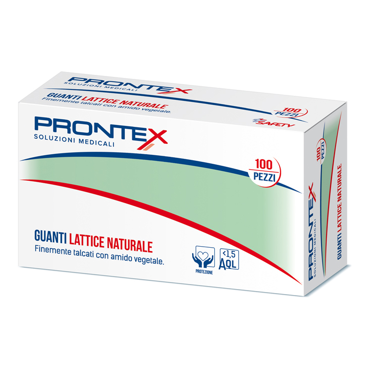 Prontex guanto in lattice con amido piccolo 100 pezzi