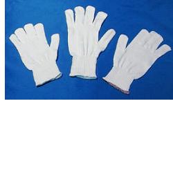 Guanto in cotone bianco 9