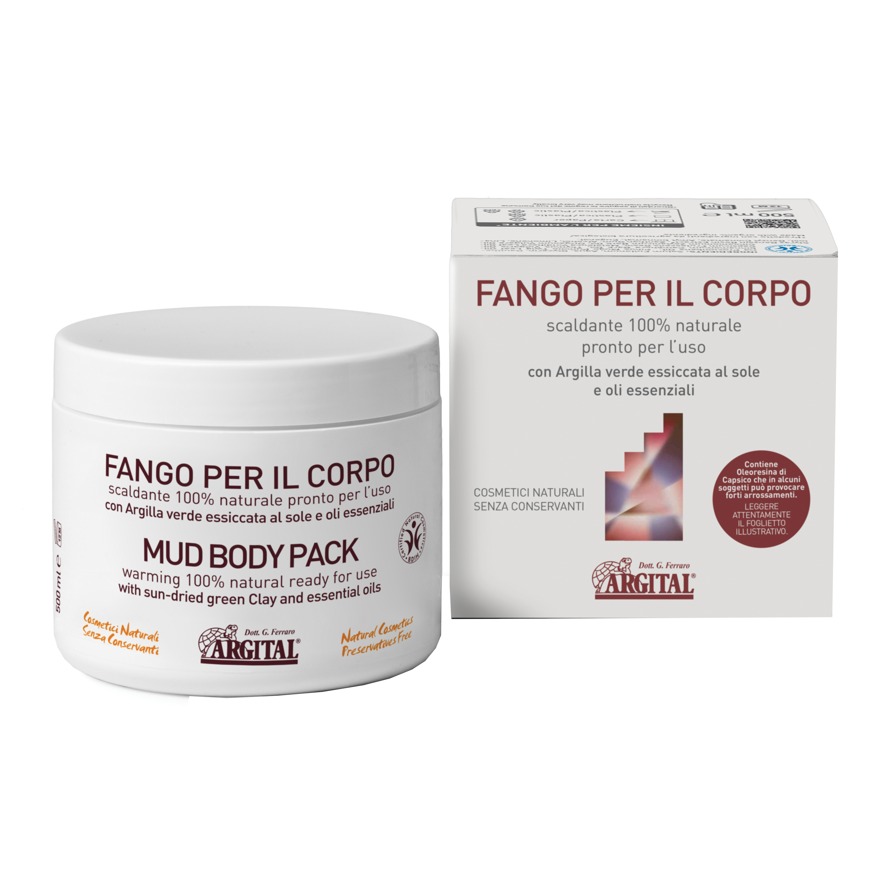 Fango per il corpo scaldante 500 ml