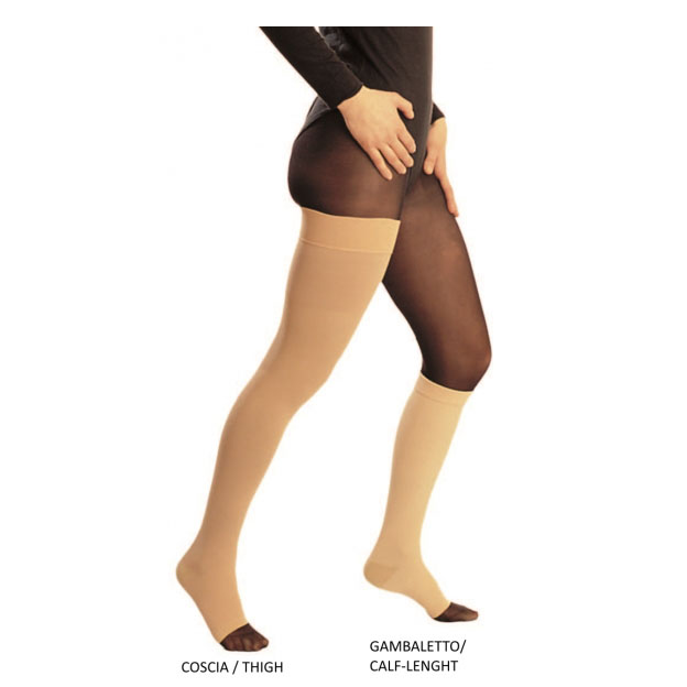 Orione 402 gambaletto k2 mmhg 30 punta aperta paio beige 4