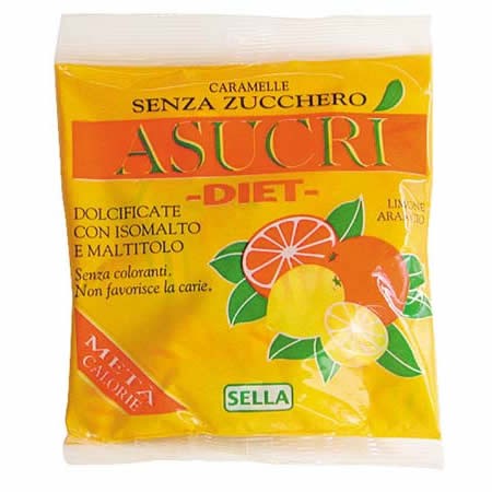 Sella asucri diet caramelle arancia e limone senza zucchero 40 gr