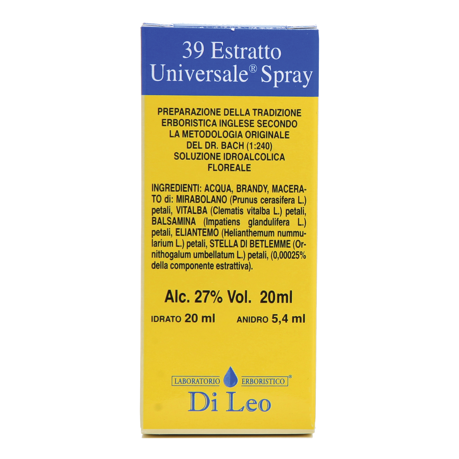 Fiori di bach estratto universale spray 20 ml