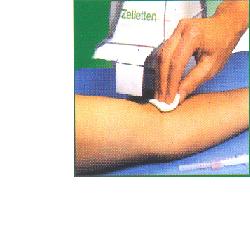 Tampone zelletten 5x4cm in rotolo di cellulosa pretagliato non sterile 2 rotili 500 pezzi