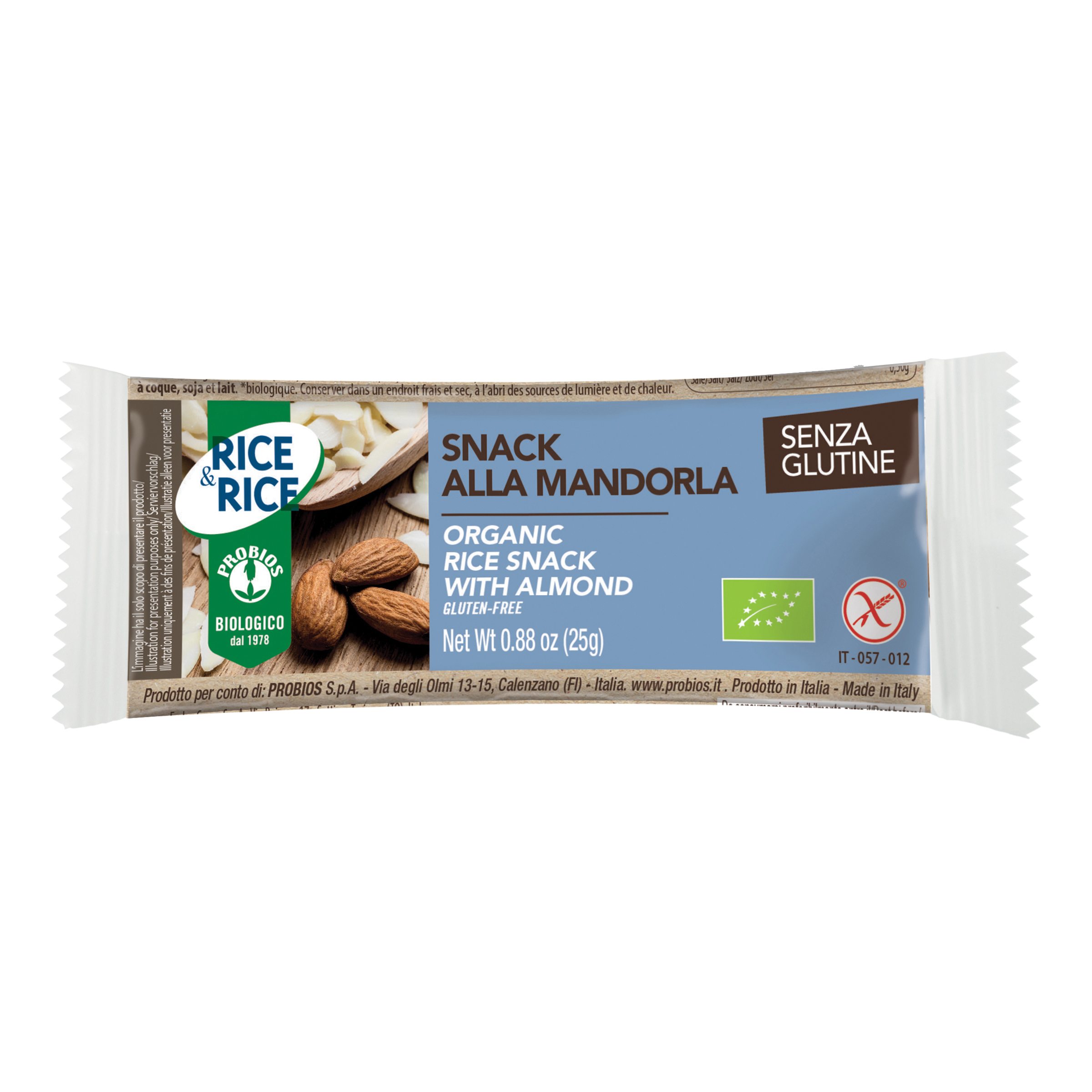 R&amp;r snack riso mandorla 25g