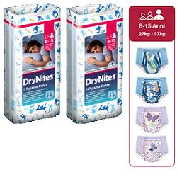 DryNites Girl Pyjama Pants 8-13 Years 9 pcs
