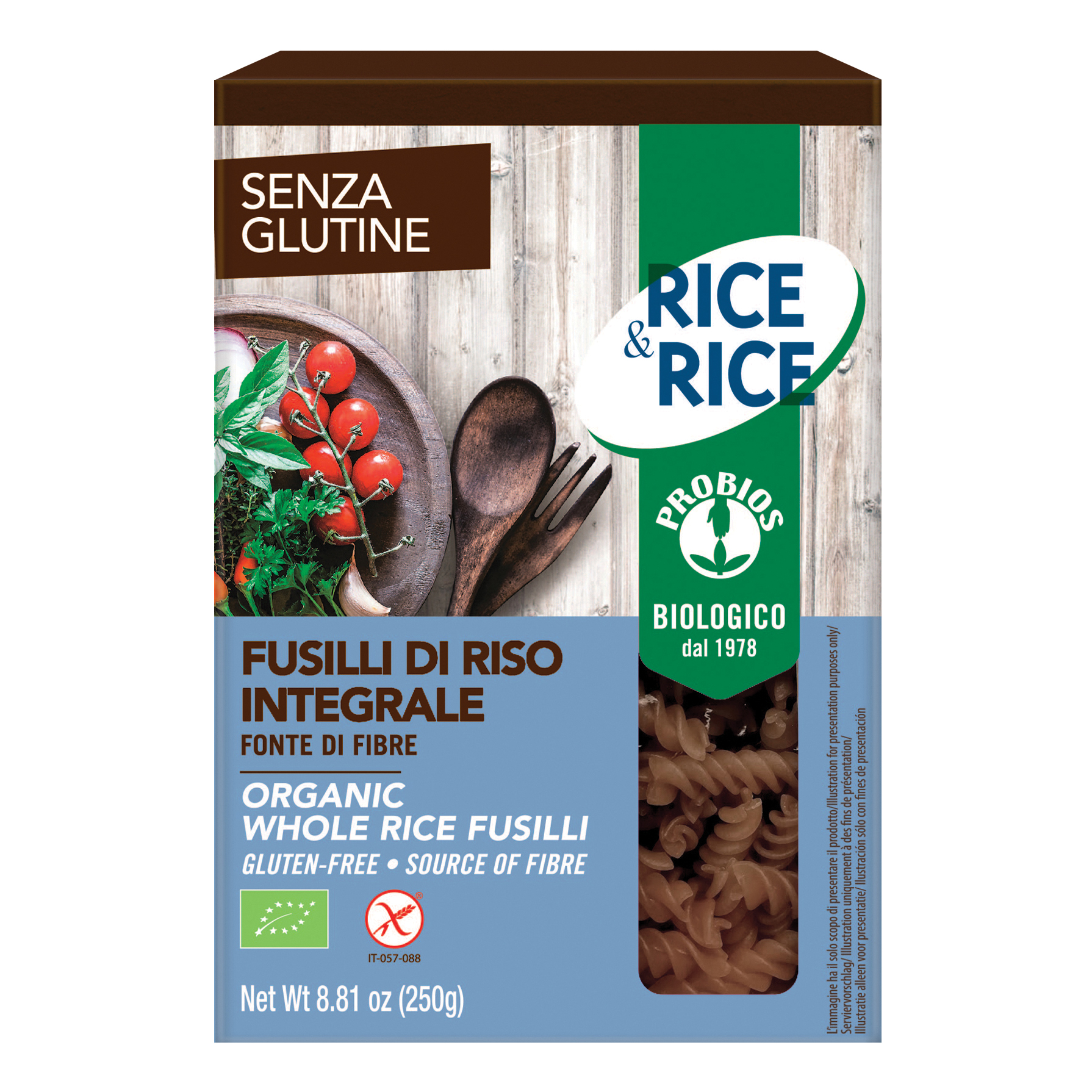 Rice&amp;rice fusilli 250 g