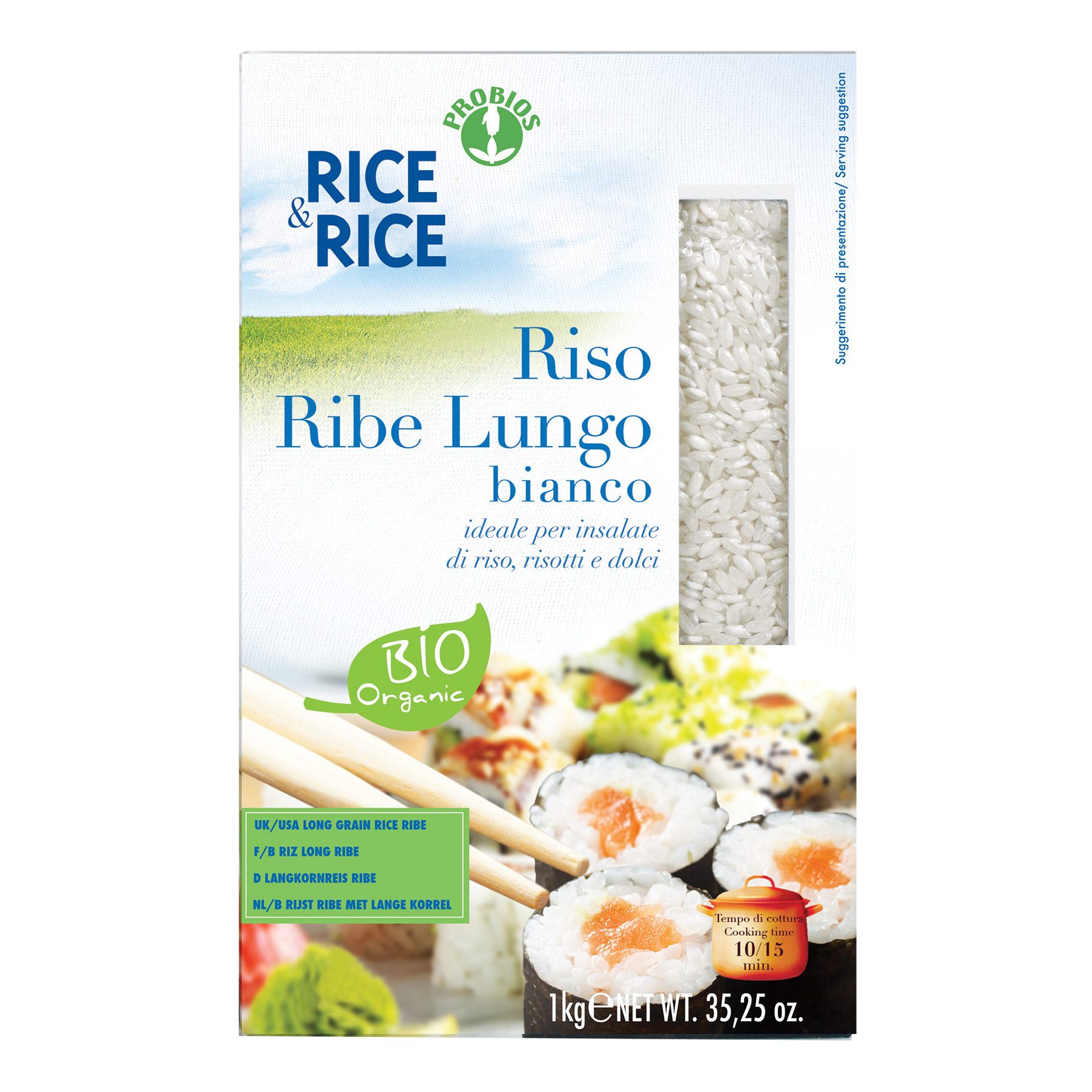 R&amp;r riso lungo ribe bianco 1kg
