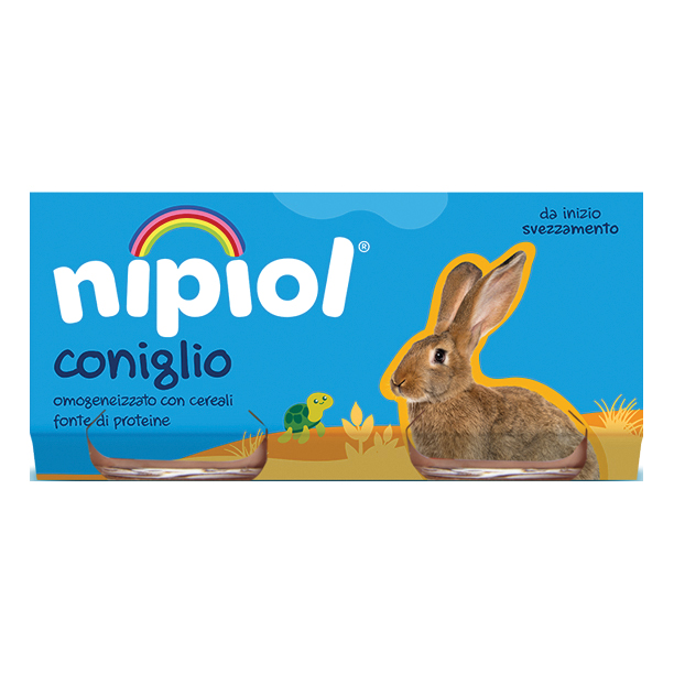 Nipiol omogeneizzato coniglio 80 g 2 pezzi