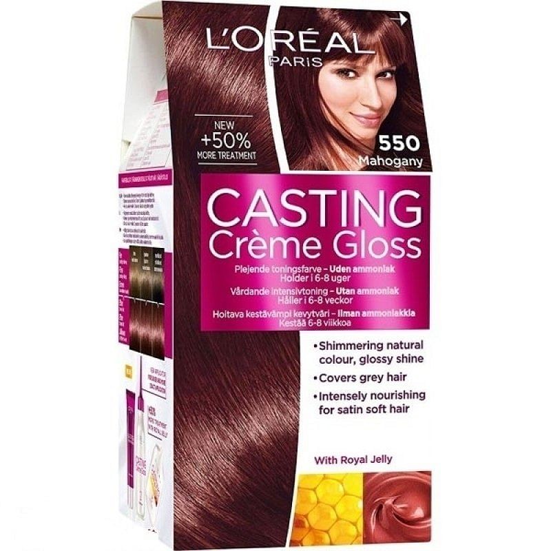 L’Oreal Paris - tinta per capelli casting creme gloss senza ammoniaca n550 mogano
