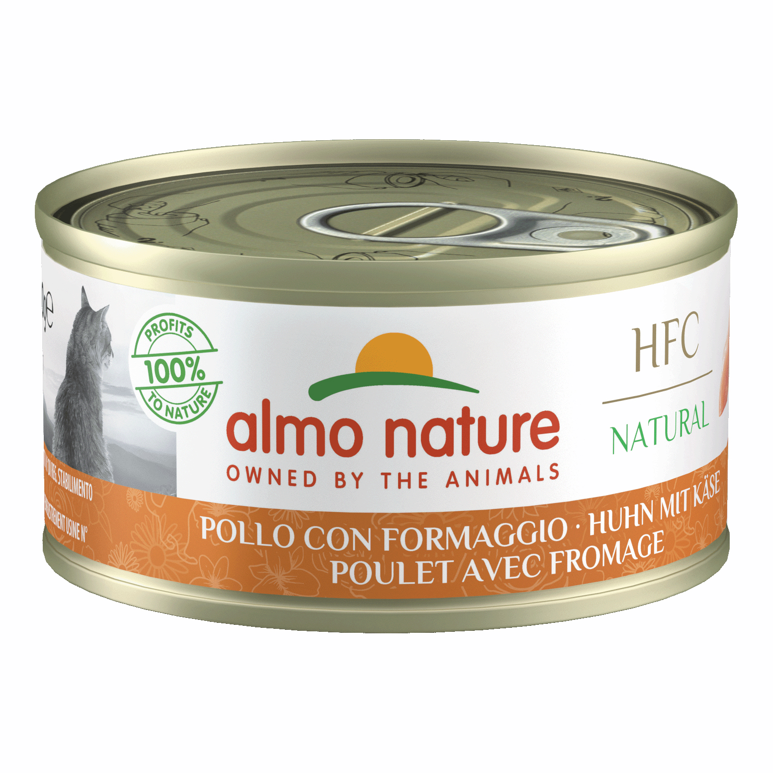 Almo Nature Gatto Hfc Natural Adulto Pollo &amp; Formaggio 70 Gr