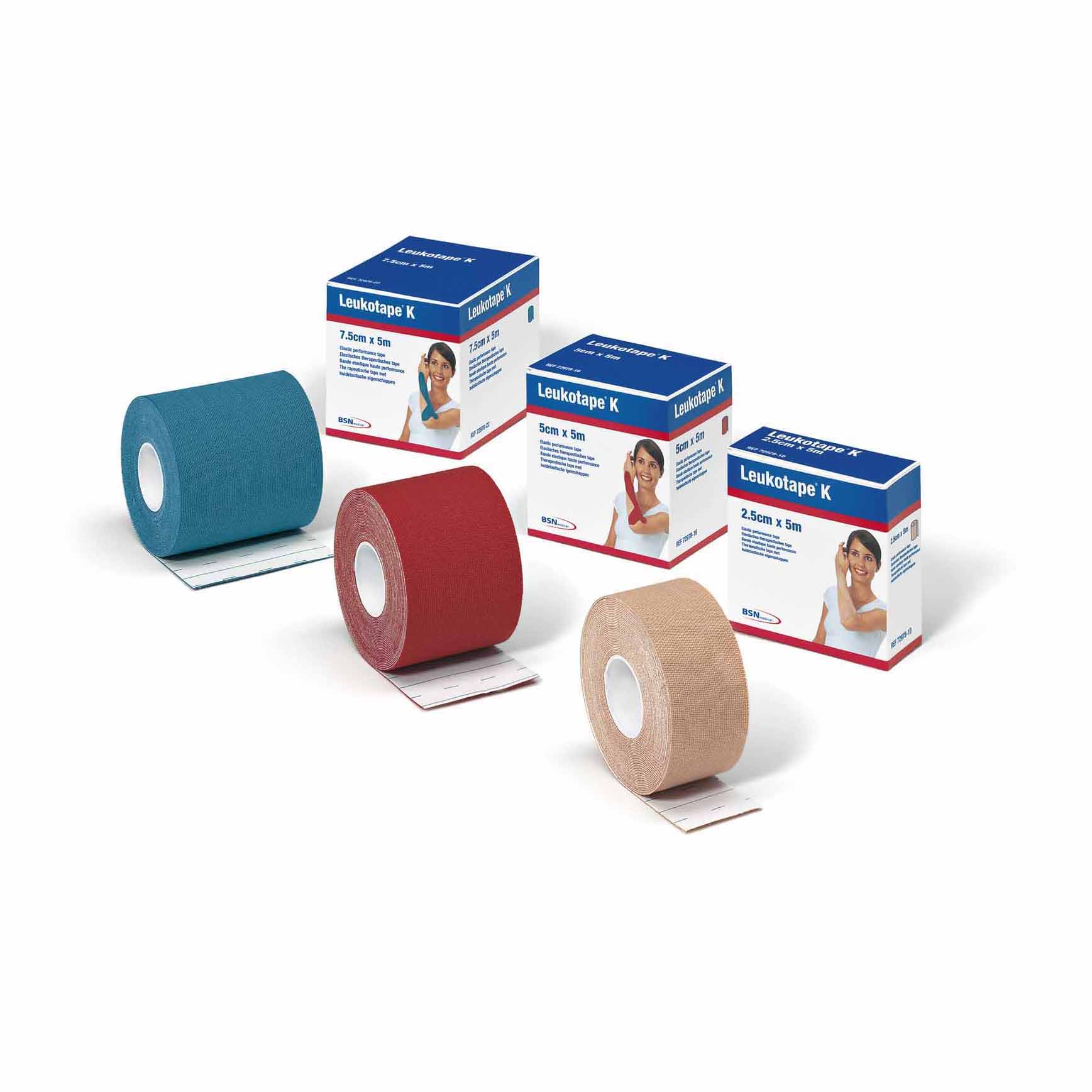 Leukotape k 2,5cmx5mt rosso