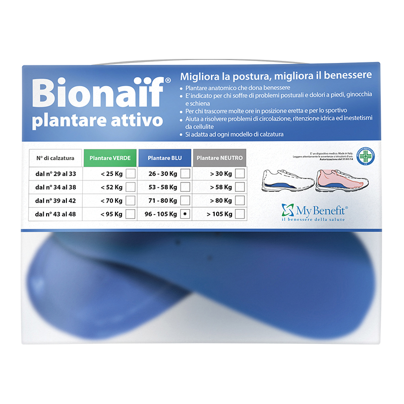 Plantare attivo preformato bionaif blu grande 2 pezzi