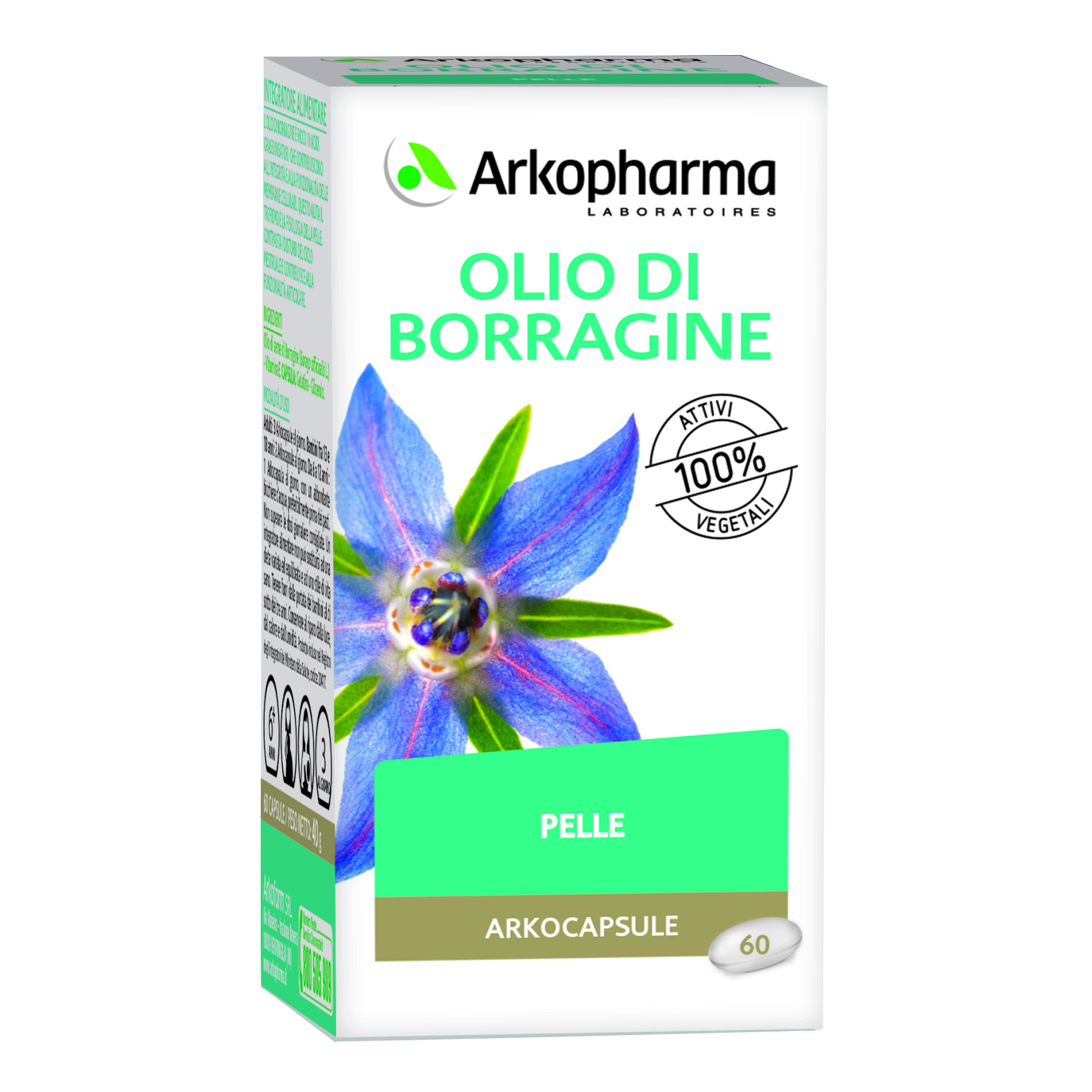 Arkocapsule olio borr.60 perle
