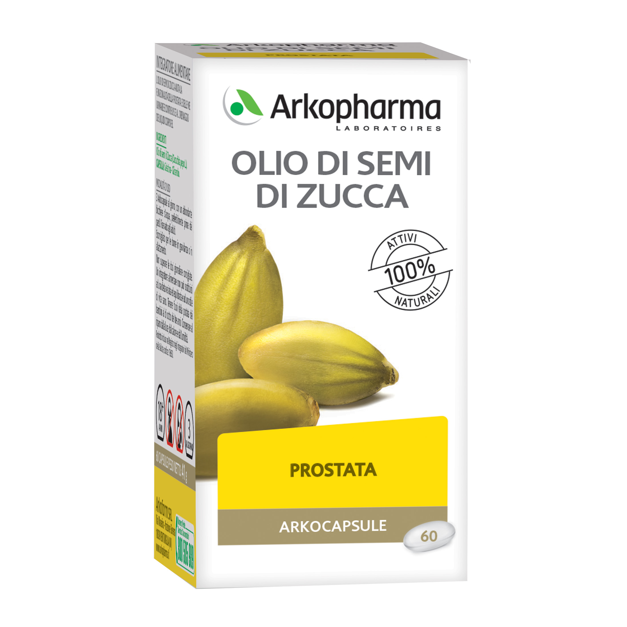 Arkocapsule Olio Semi Zuccacapsule