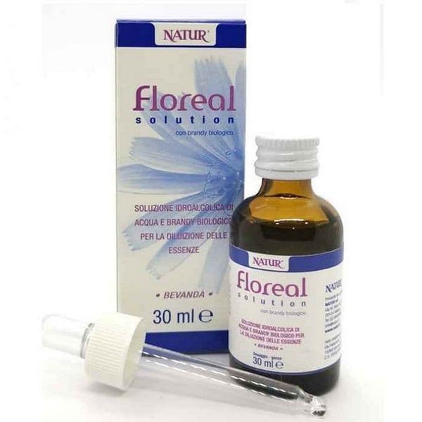Floreal solution 30 ml soluzione acqua e brandy biologico per diluizione essenze