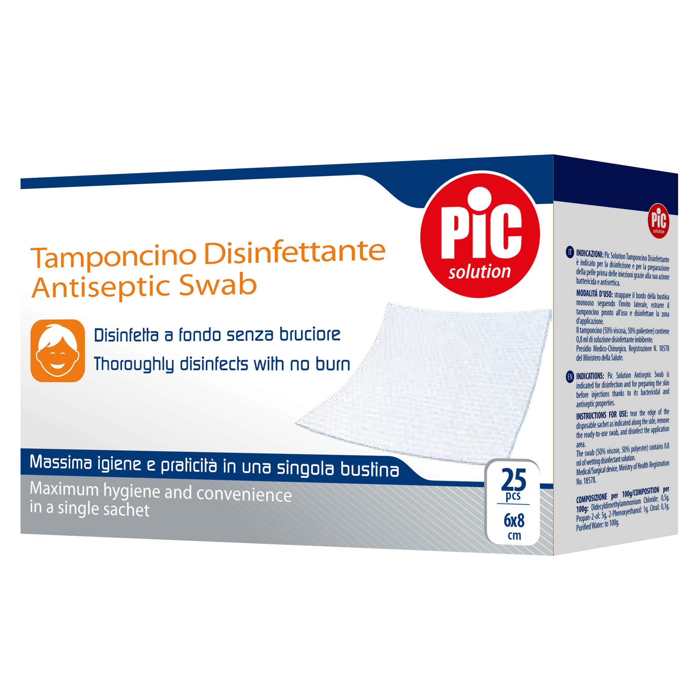 Pic Tamponcino Disinf.25pezzi