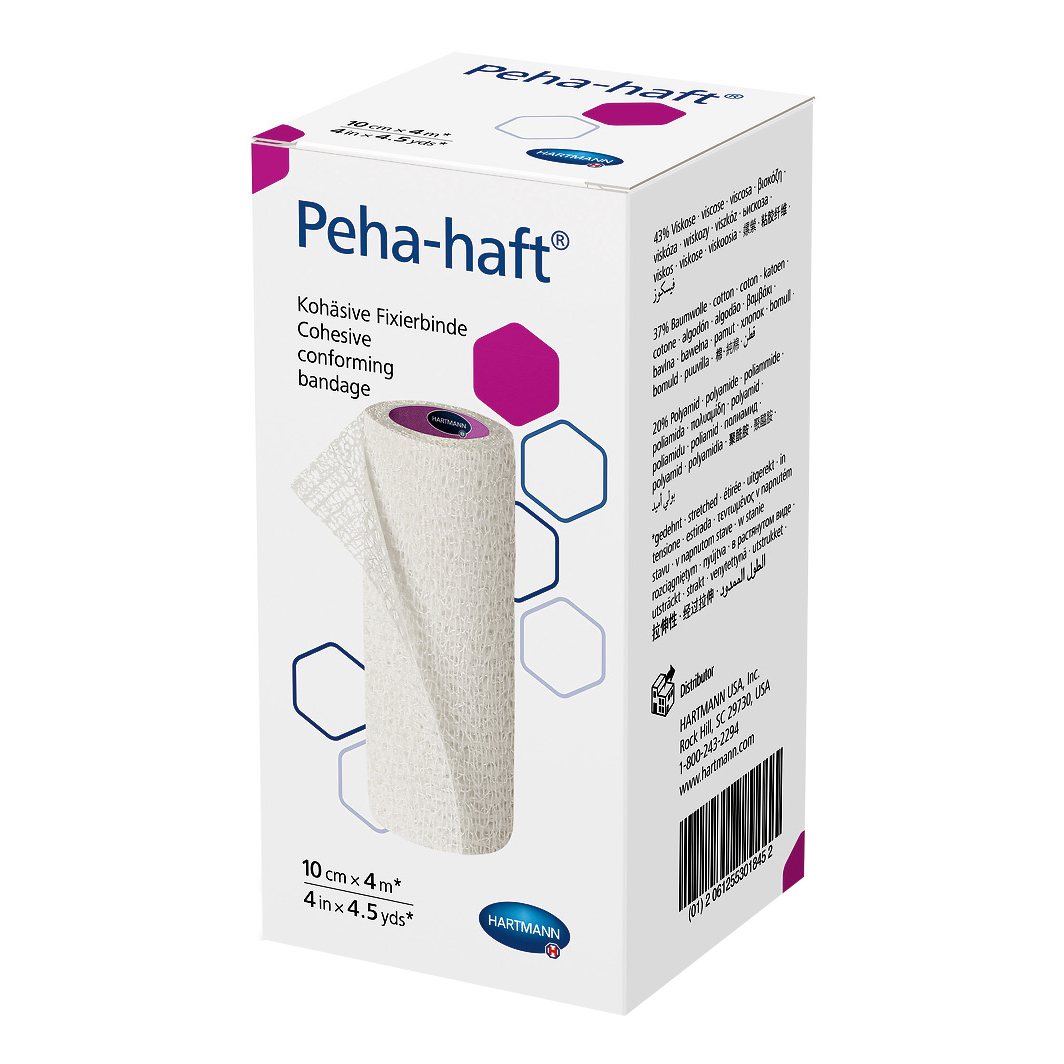 Peha-haft benda elastica autoadesiva di fissaggio estensibilita' 100% cm 10 x 4 mt 1 pezzo