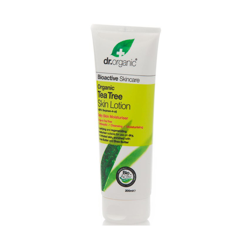 Dr organic tea tree skin lotion lozione corpo 200 ml