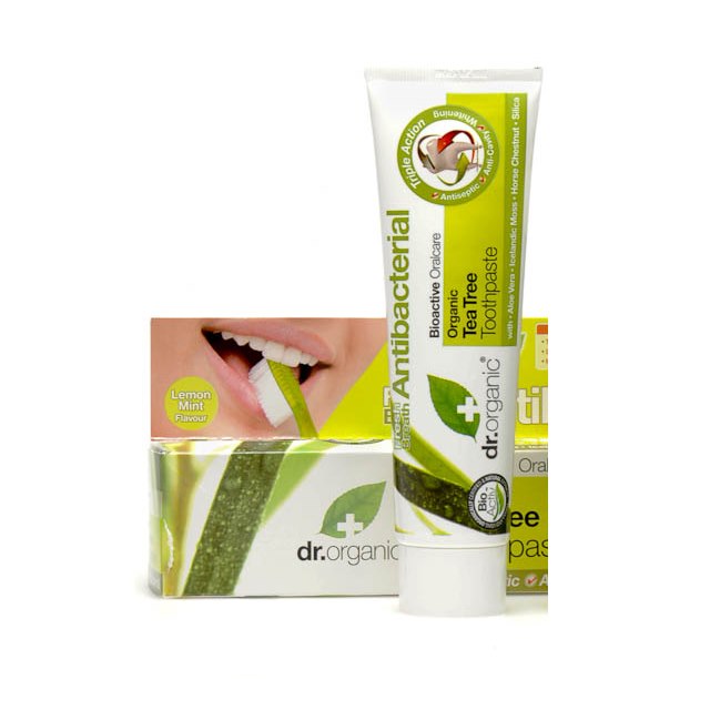 Dr organic tea tree toothpaste