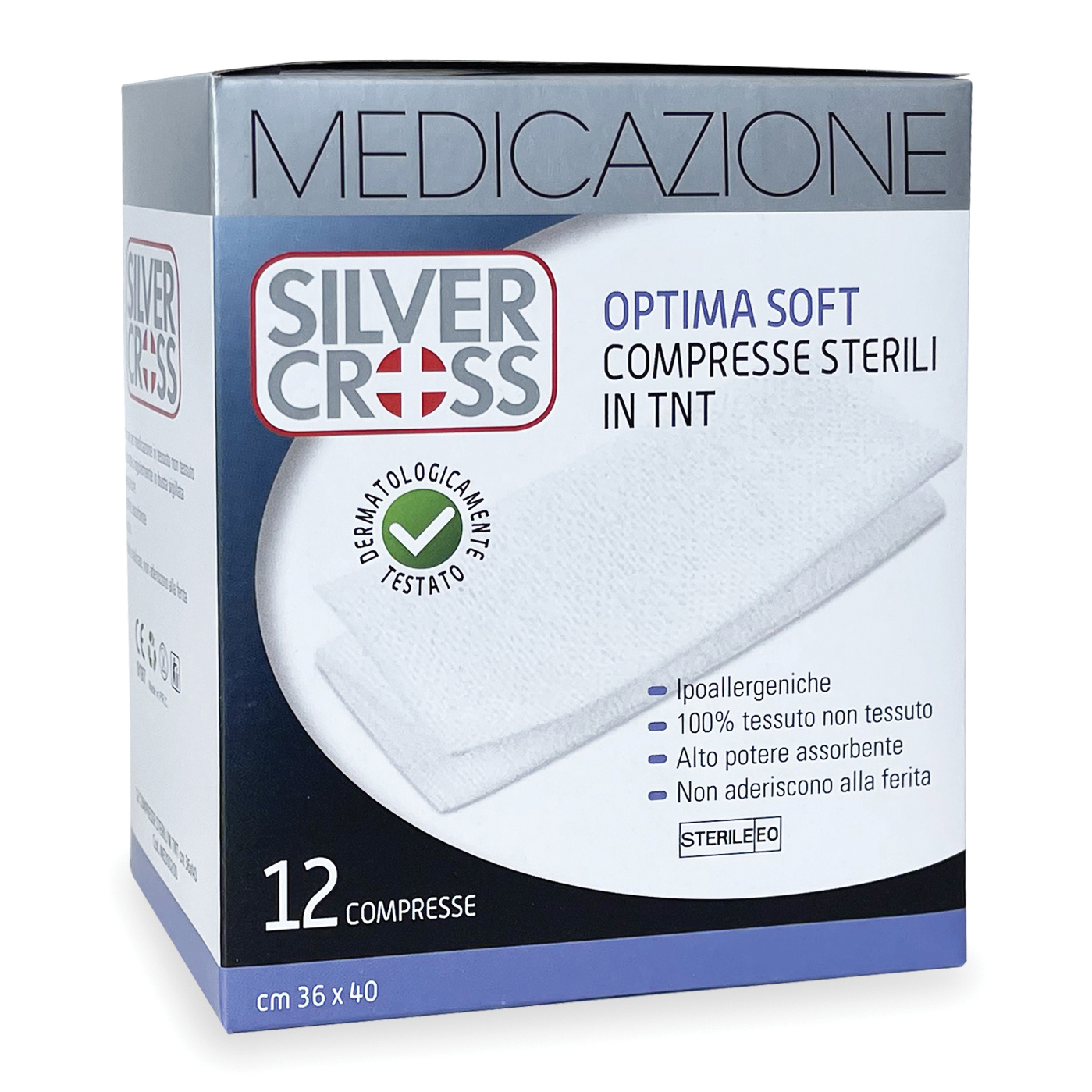 Garza silvercross tnt 36x40cm 12 pezzi