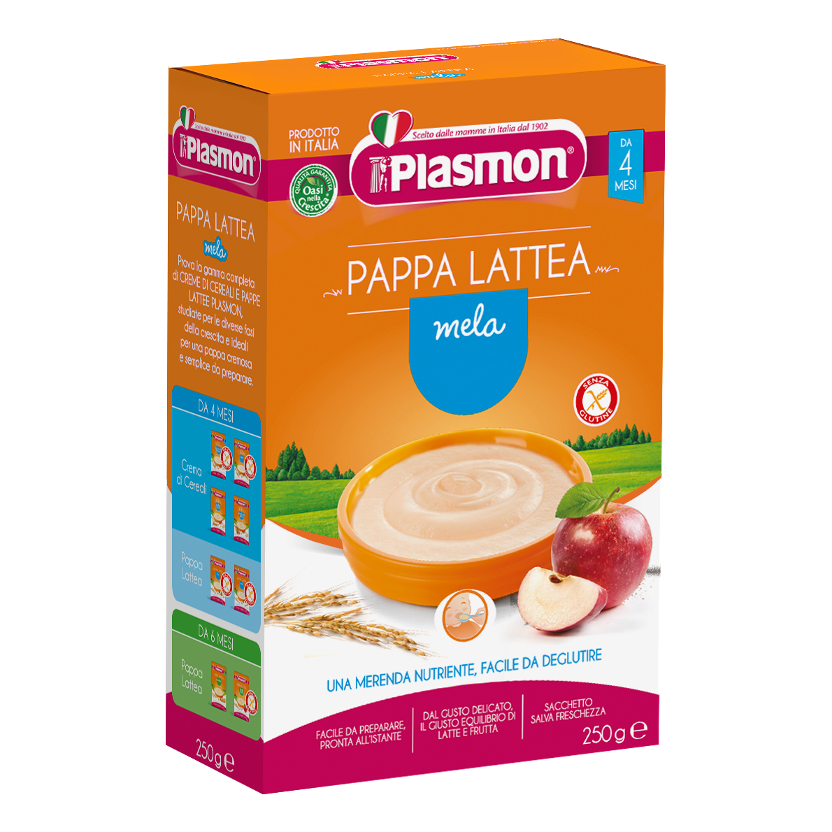 Plasmon pappa lattea mela 250g