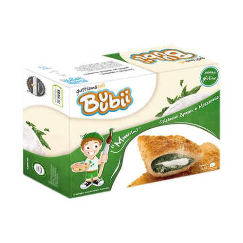 Gustiamoceli buubii calzoncini spinaci mozzarella