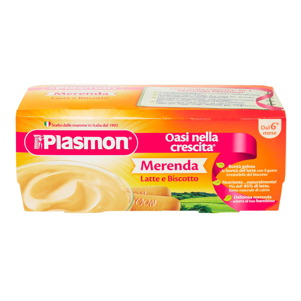 Merenda latte/biscotto 120gx2p